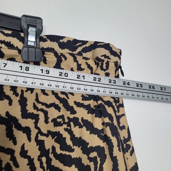 Good American Sand Zebra Animal Print Bias Midi Skirt Size 7- 4x - Picture 7 of 8